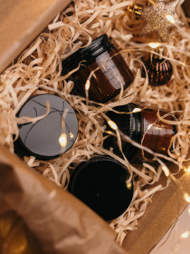 Аромасвечка в янтарной банке, аромат "сливочно-тыквенный" Candle Design модель 210.0016 Фото