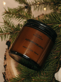 Аромасвечка в янтарной банке, аромат "сливочно-тыквенный" Candle Design модель 210.0016 Аромасвечка в янтарной банке, аромат "сливочно-тыквенный" Candle Design модель 210.0016 Фото