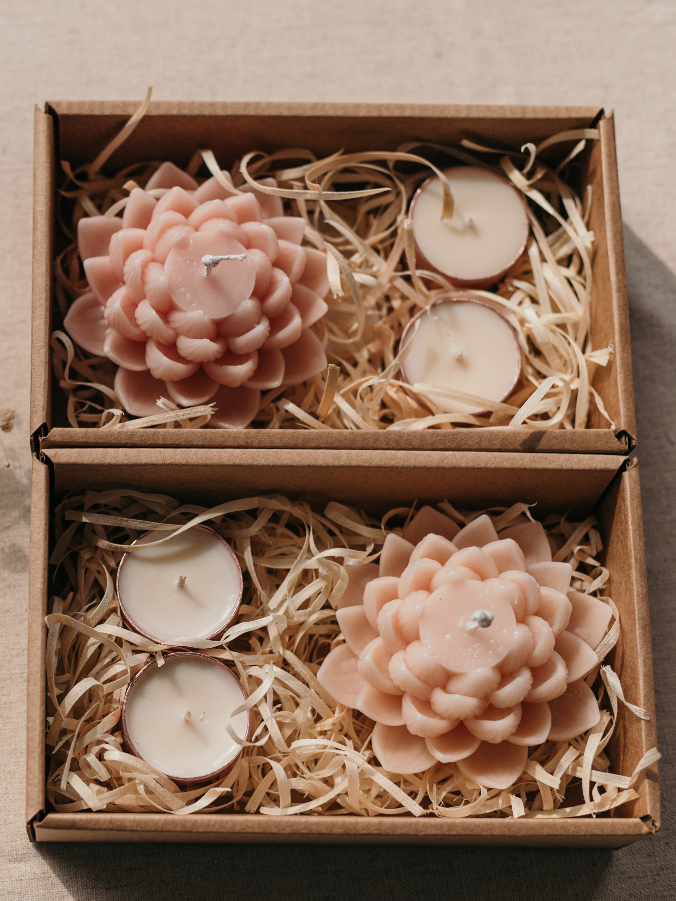 Набор свечей "Прикосновение нежности", аромат - голубой жасмин и королевский папоротник Candle Design модель 200.0002 Фото