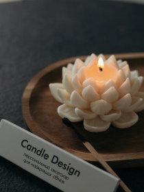 Набор свечей "Прикосновение нежности", аромат - голубой жасмин и королевский папоротник Candle Design модель 200.0002 Фото