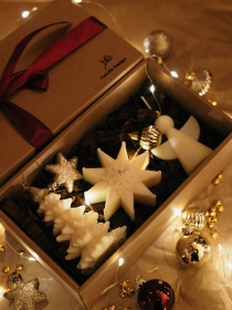 Набір ароматичних свічок "Світло Різдва", натуральний оливковий віск Candle Design модель 200.0077 Набір ароматичних свічок "Світло Різдва", натуральний оливковий віск Candle Design модель 200.0077 Фото