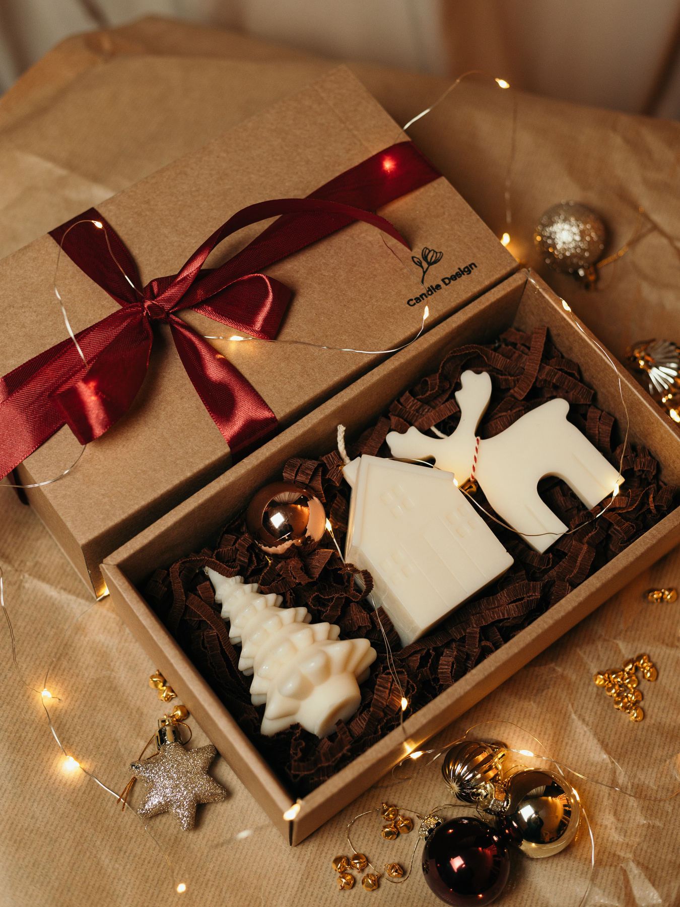 Набір ароматичних свічок "Чари Різдва", натуральний оливковий віск Candle Design модель 200.0076 Набір ароматичних свічок "Чари Різдва", натуральний оливковий віск Candle Design модель 200.0076 Фото