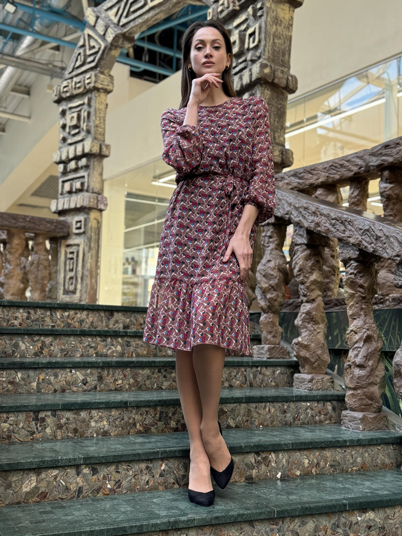 Сукня міді CAT ORANGE модель 5807p Фото