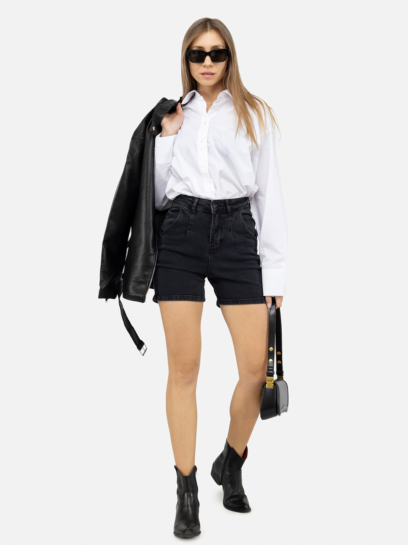 Шорты джинсовые YUKI модель ЦБ-00248381 Фото