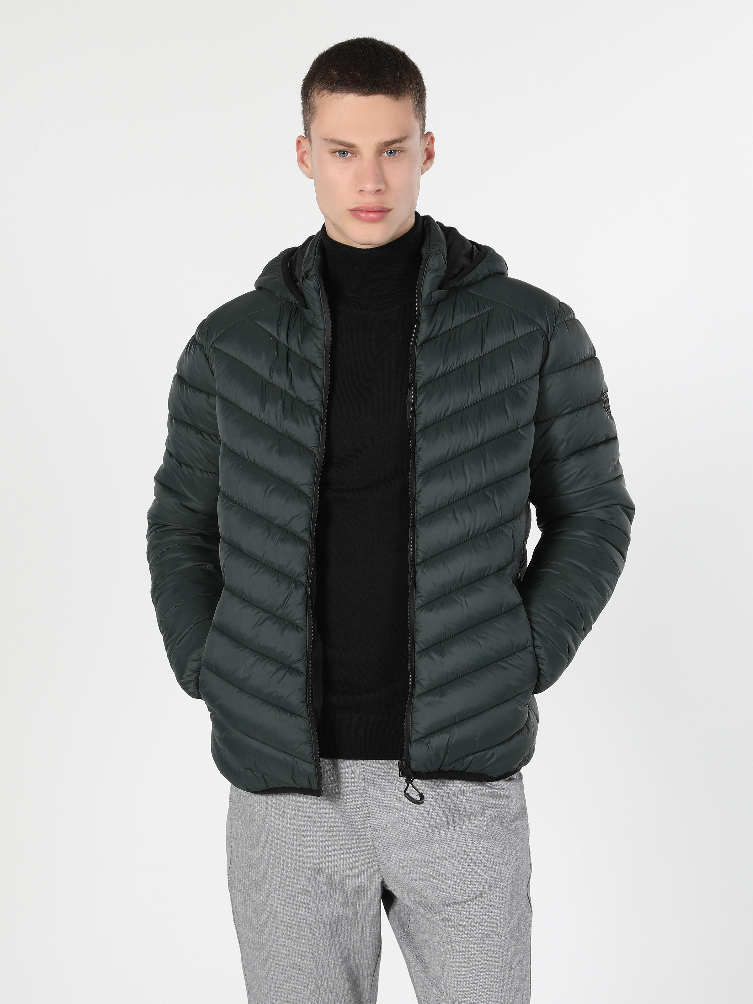 Чоловічі Куртки та дублянки Colin’s  (CL1021308_q1.v1_GRE) колір зелений, матеріал комбінований верх