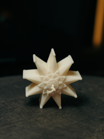 Свічка "Різдвяна зірка" парфумована, аромат - Гранатове вино, з натурального оливкового воску Candle Design модель 170.2026 Фото