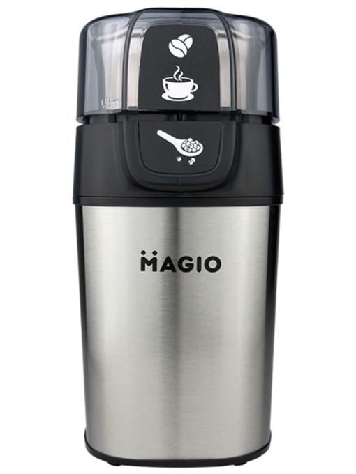 Мультимолка MAGIO МG-195/300Вт/70 гр/нерж.корпус/знімна чаша/ніж титан. покр, для спецій,круп,кави Magio модель MG-195 Фото