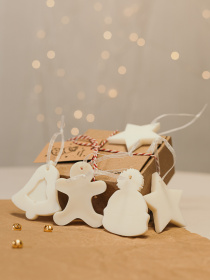 Новогодний набор аромасаше, аромат Almond Macaron (миндальный макарон) Candle Design модель 160.2028 Фото