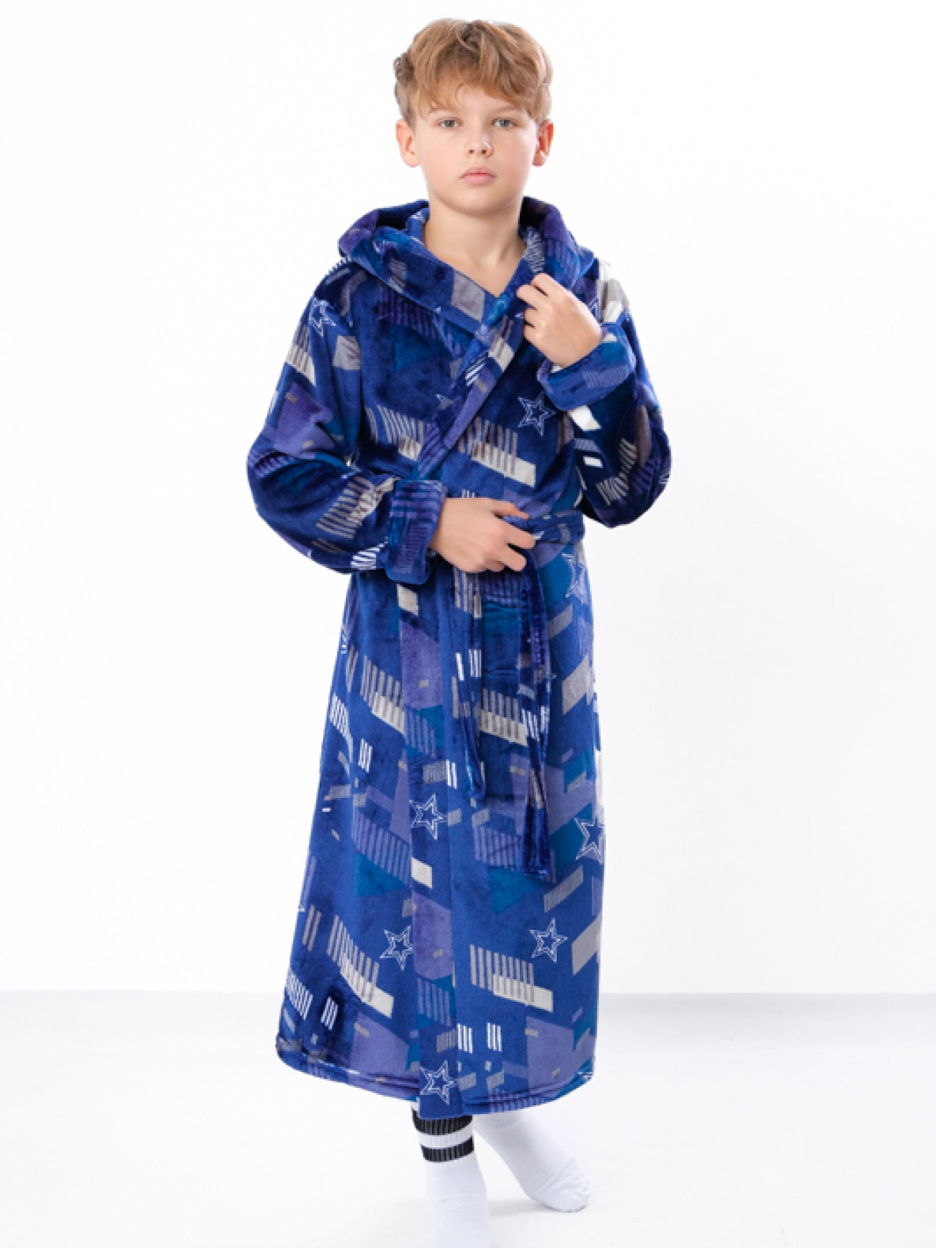 Халат Носи своє модель 6390-035-4-geometrq-sinj Фото