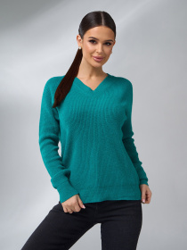 Джемпер ISSA Plus модель WN20-664_бирюзовый Фото