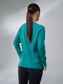 Джемпер ISSA Plus модель WN20-664_бирюзовый Фото