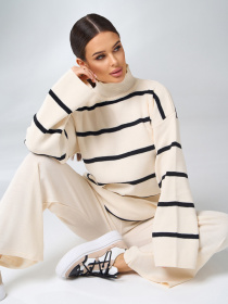 Повседневный костюм ISSA Plus модель WN20-691_молочный Фото