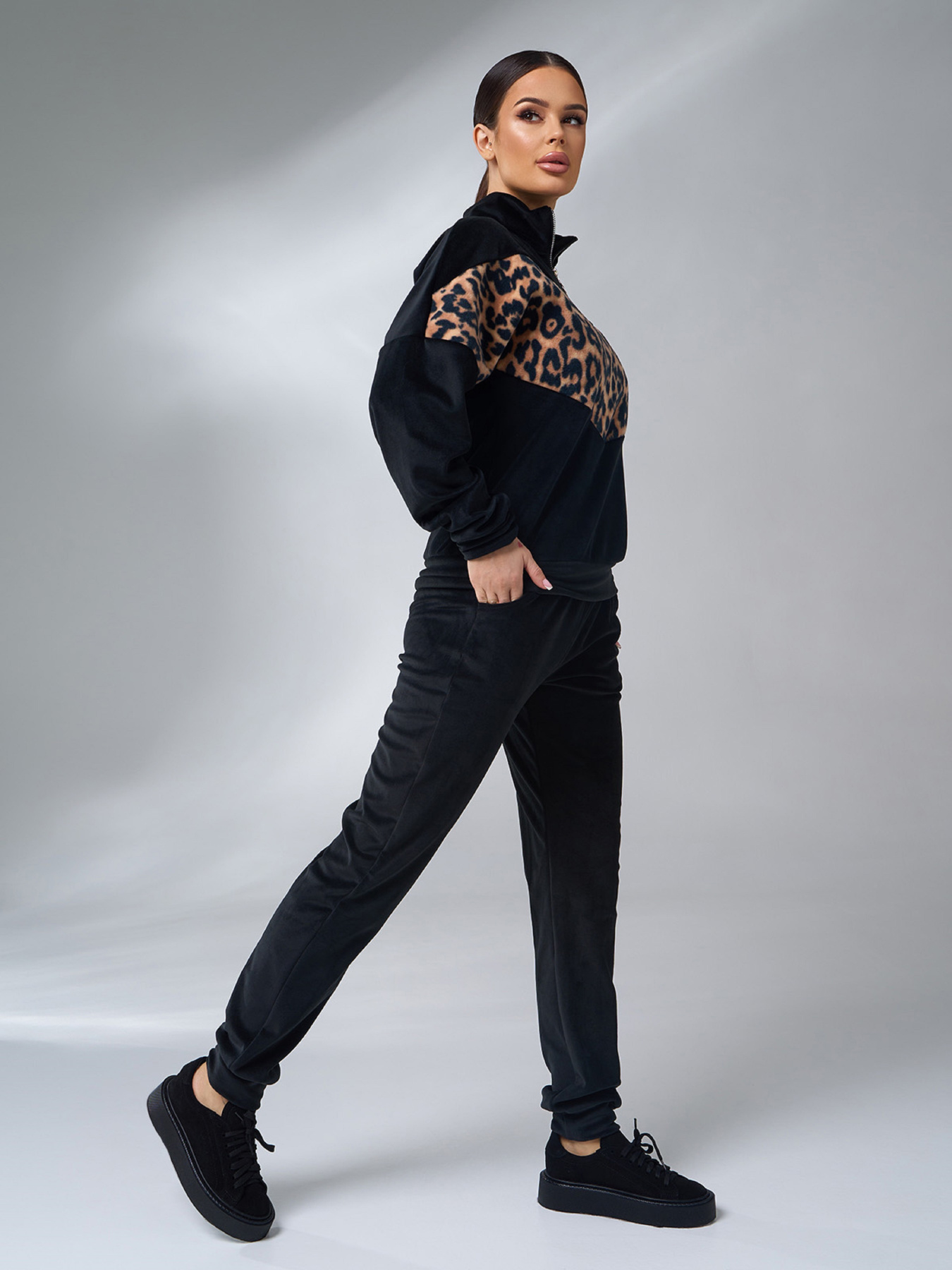 Костюм ISSA Plus модель SA-563A_черный Фото