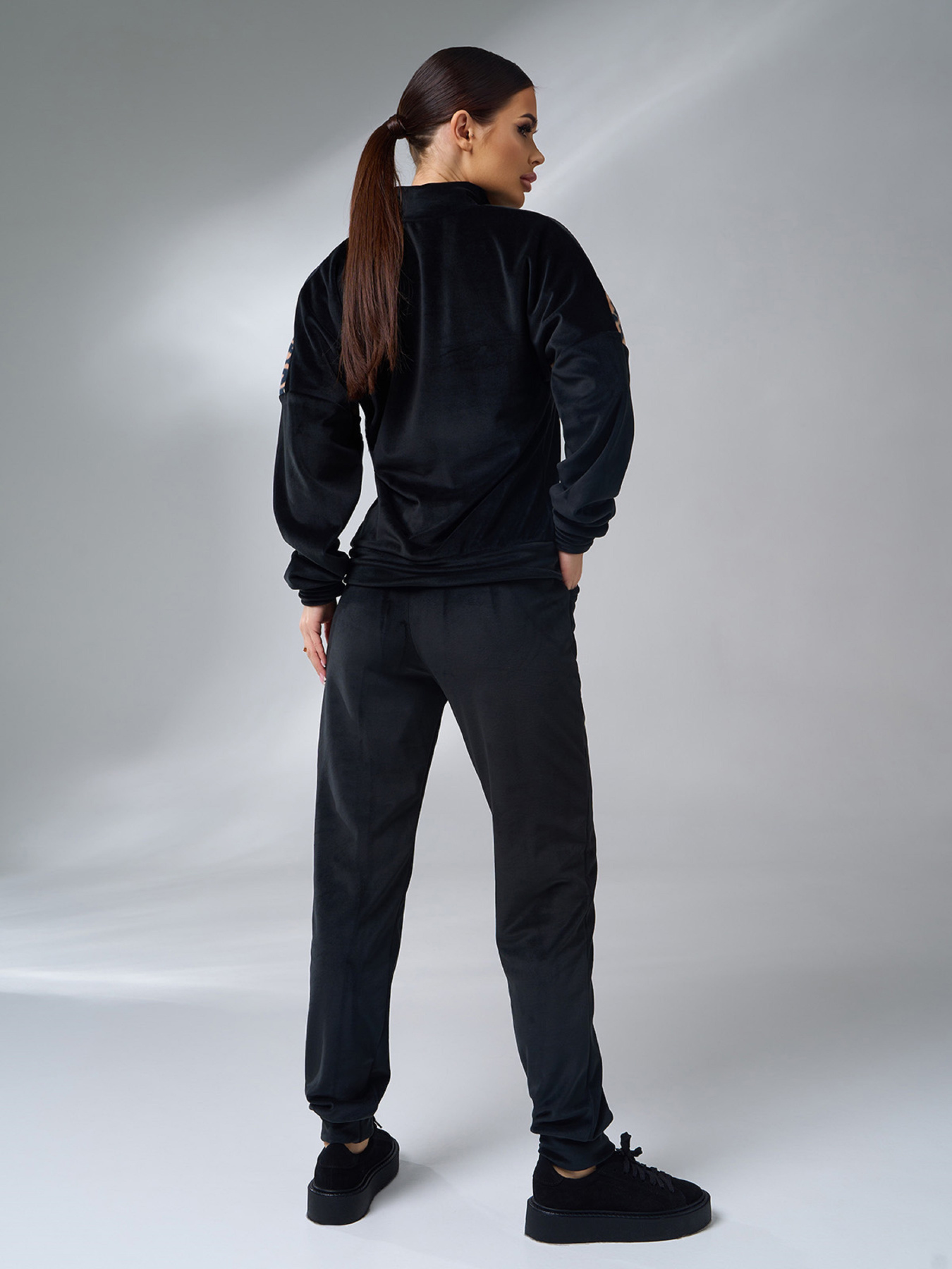 Повсякденний костюм ISSA Plus модель SA-563A_черный Фото