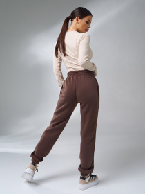Штаны спортивные ISSA Plus модель 12272_коричневый Штаны спортивные ISSA Plus модель 12272_коричневый Фото