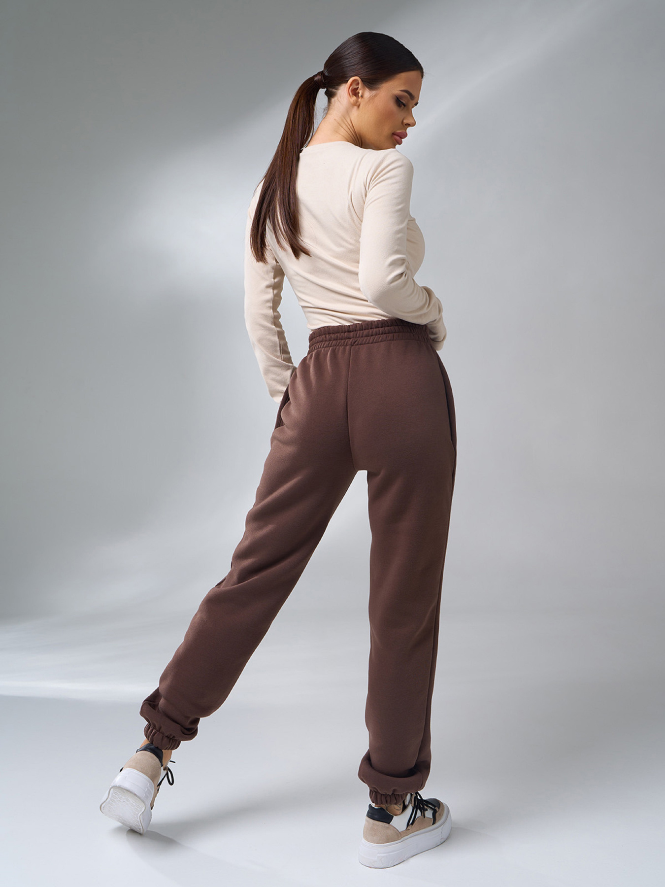 Штаны спортивные ISSA Plus модель 12272_коричневый Фото