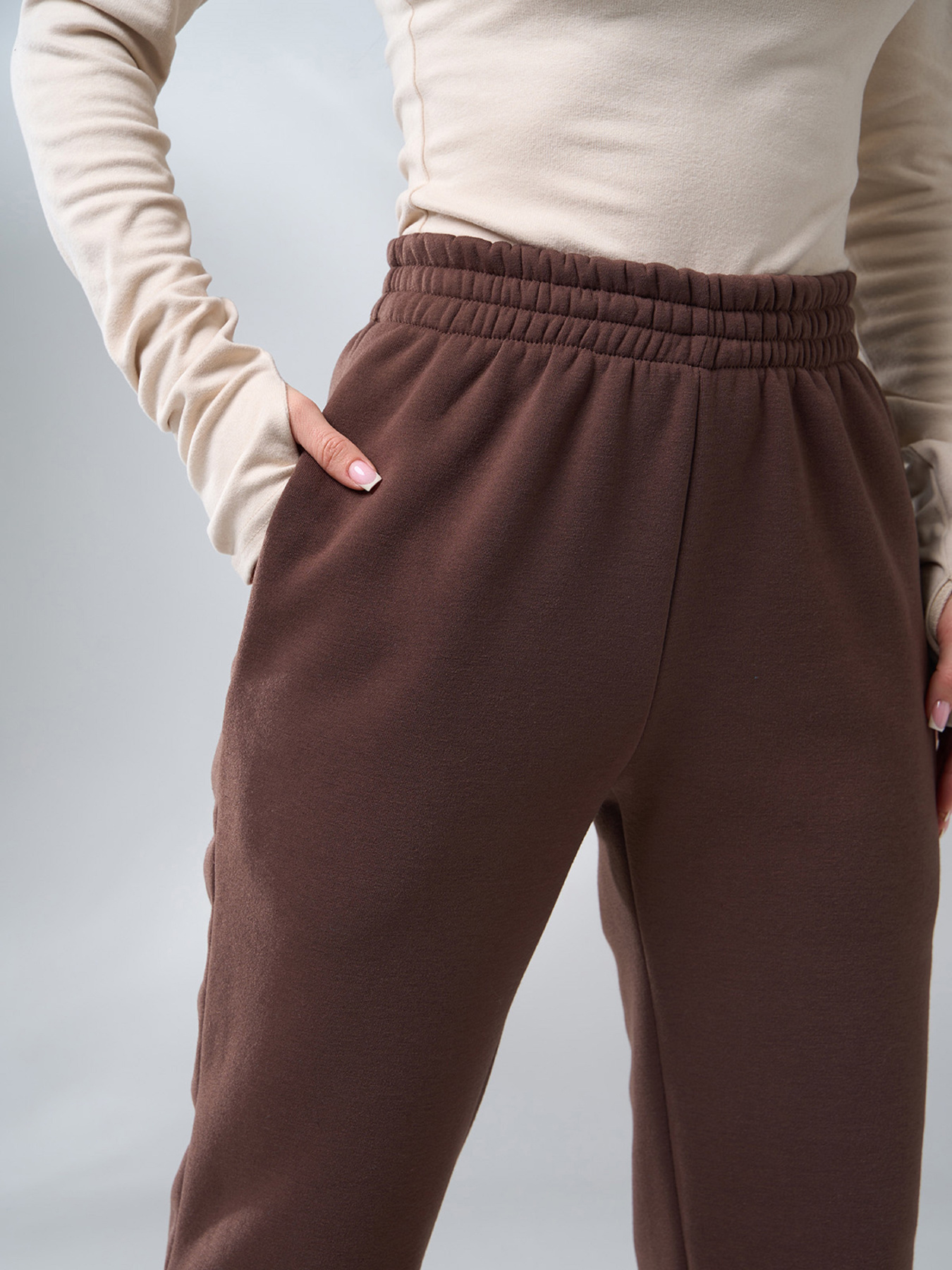 Штаны спортивные ISSA Plus модель 12272_коричневый Фото