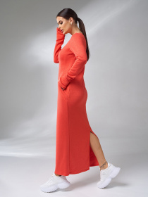 Сукня максі ISSA Plus модель 14982_оранжевый Фото