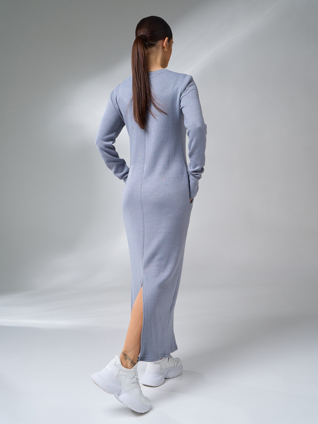 Сукня максі ISSA Plus модель 14982_серый Фото