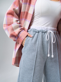 Брюки палаццо ISSA Plus модель 14909A_серый Фото