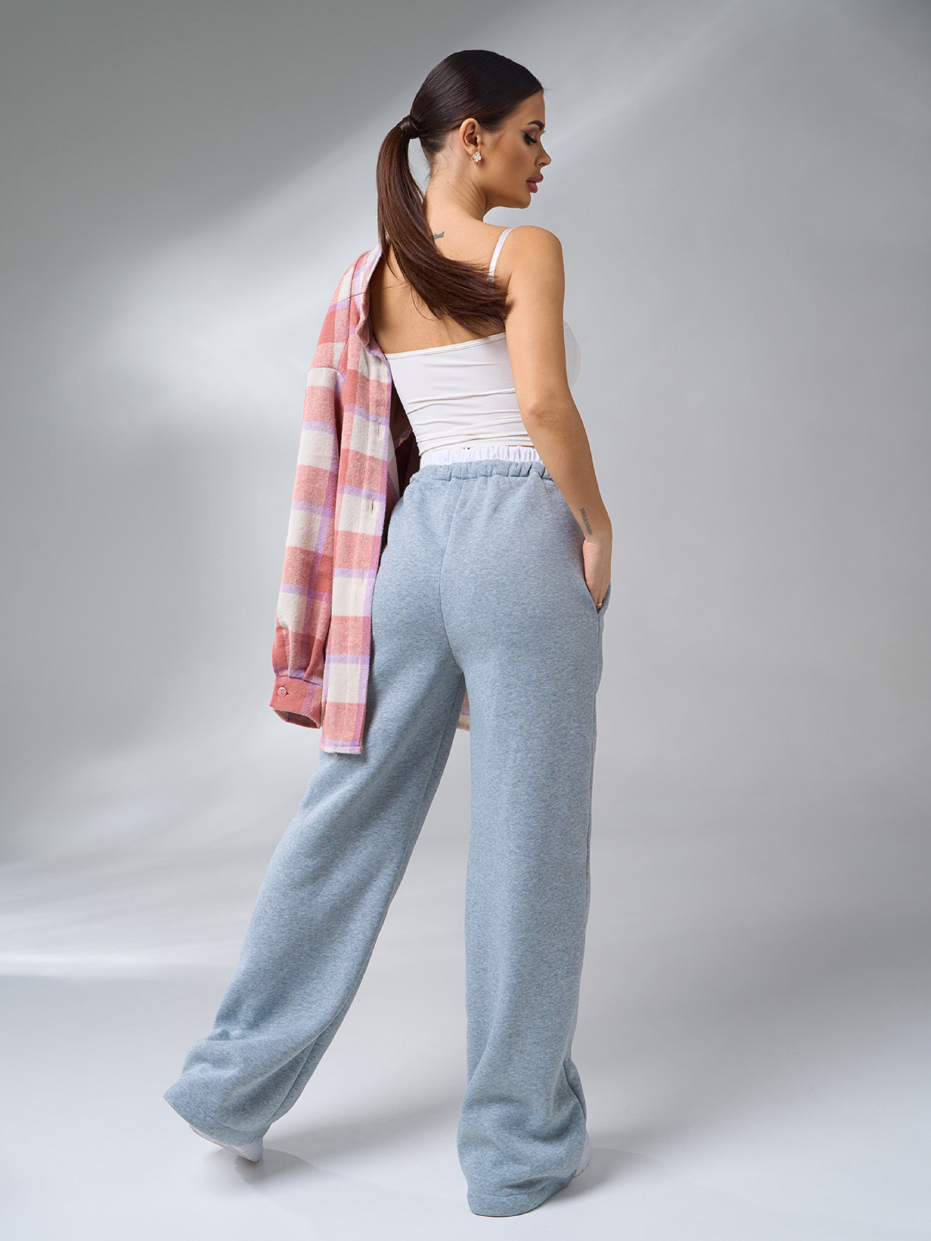 Палаццо ISSA Plus модель 14909A_серый Фото