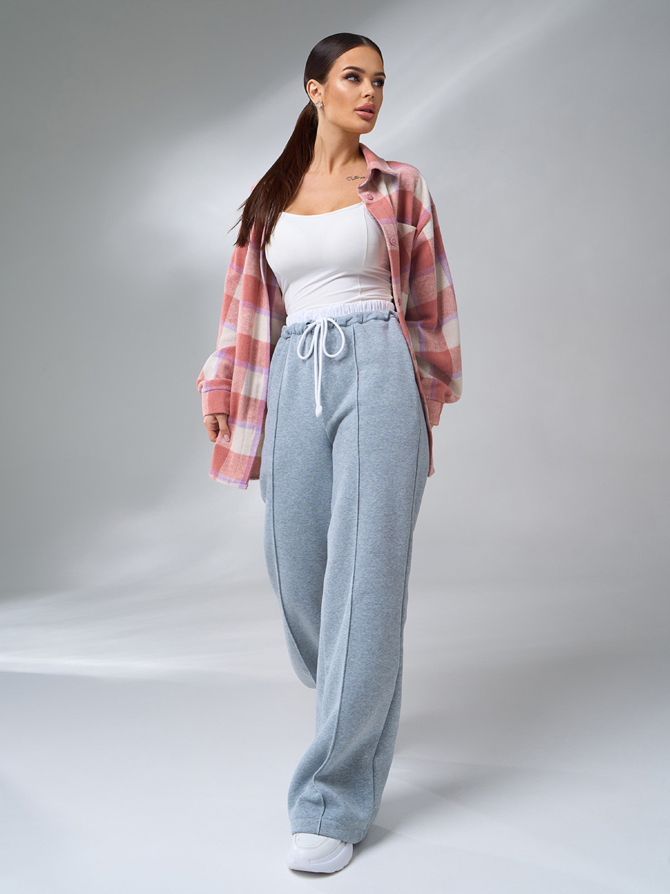 Палаццо ISSA Plus модель 14909A_серый Фото