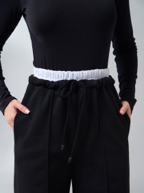 Брюки палаццо ISSA Plus модель 14909A_черный Фото