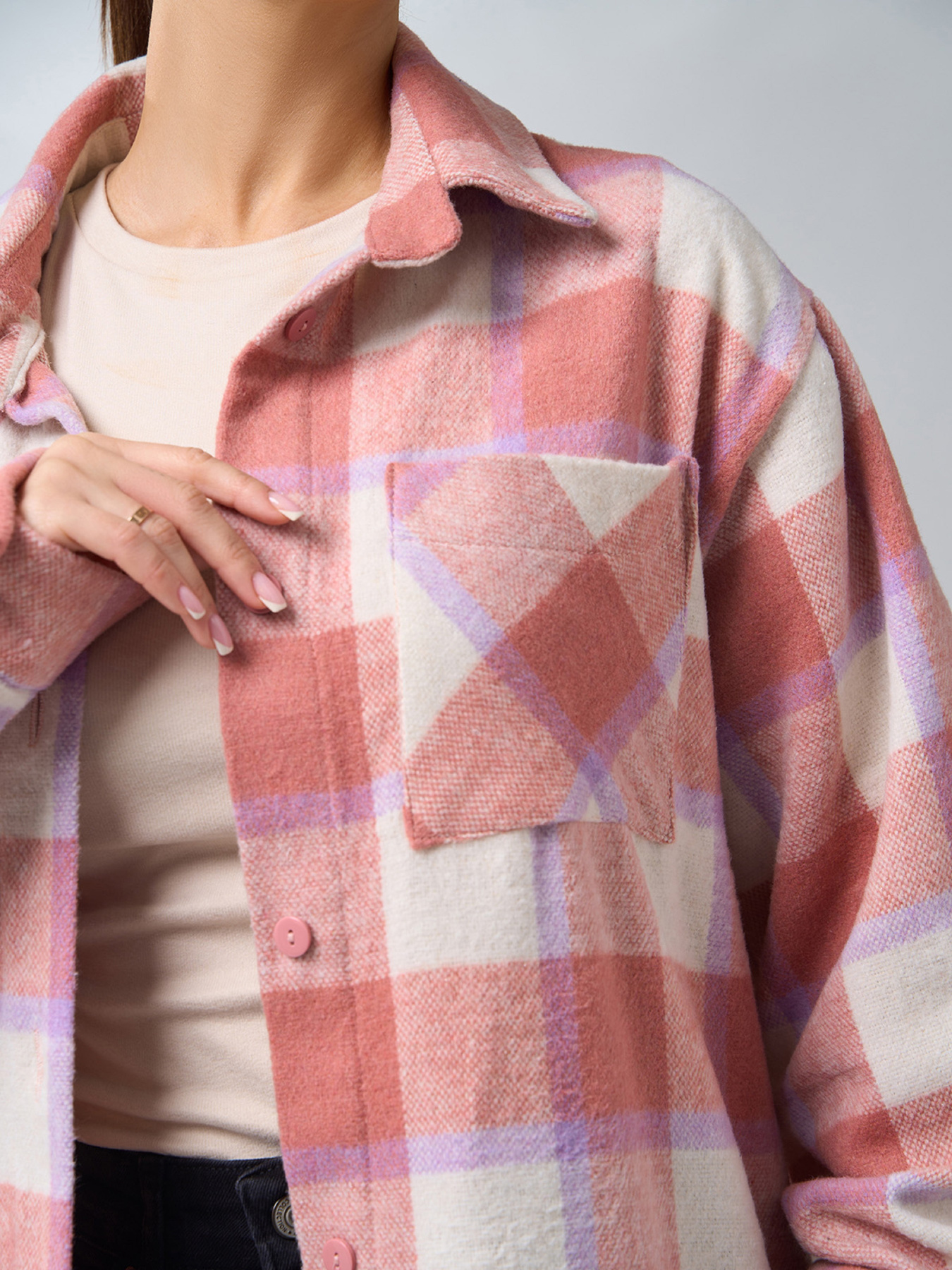 Сорочка ISSA Plus модель 14945_терракотовый Фото