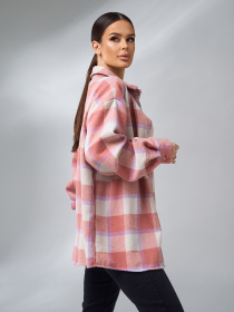 Сорочка ISSA Plus модель 14945_терракотовый Фото