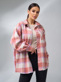 Рубашка повседневная ISSA Plus модель 14945_терракотовый Фото