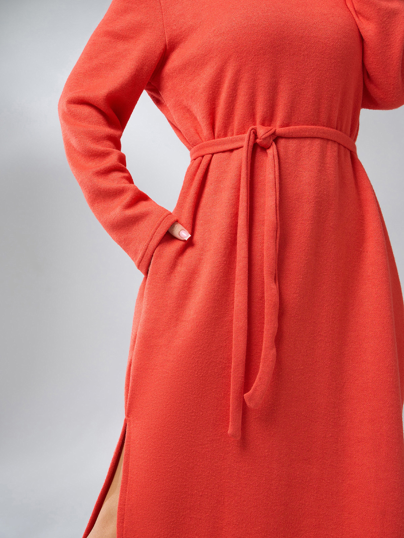 Платье миди ISSA Plus модель 14983_оранжевый Фото