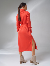Платье миди ISSA Plus модель 14983_оранжевый Фото