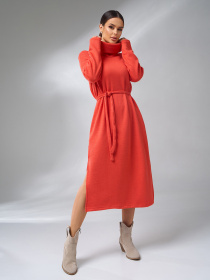 Платье миди ISSA Plus модель 14983_оранжевый Фото