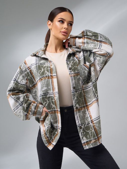 Рубашка ISSA Plus модель 14984_мультиколор Фото