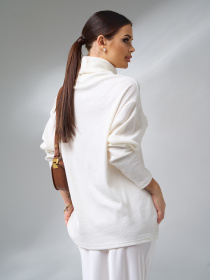 Свитер ISSA Plus модель 14986_белый Фото