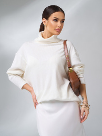 Светр ISSA Plus модель 14986_белый Фото