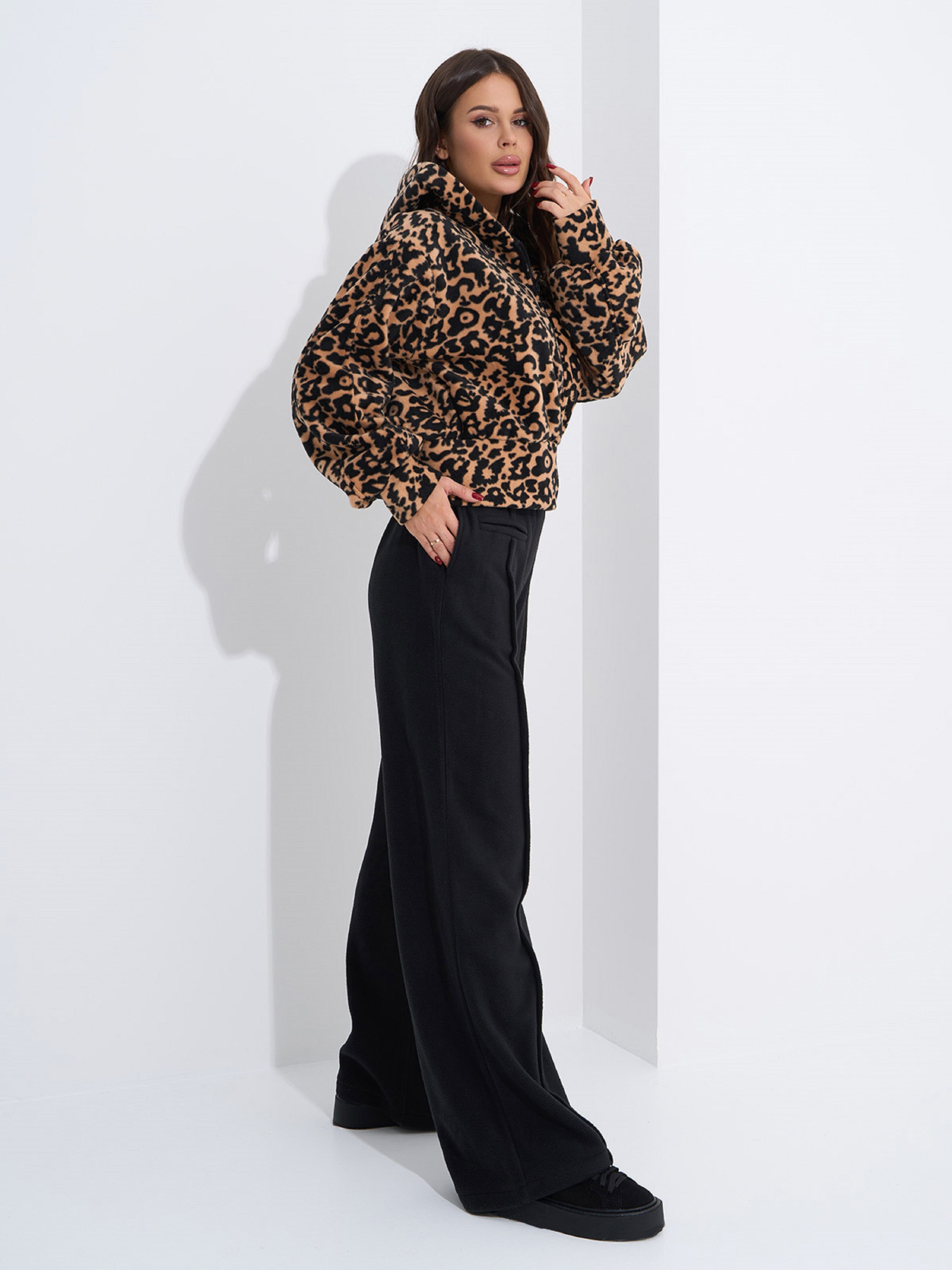 Кофта ISSA Plus модель 14872K_мультиколор Фото