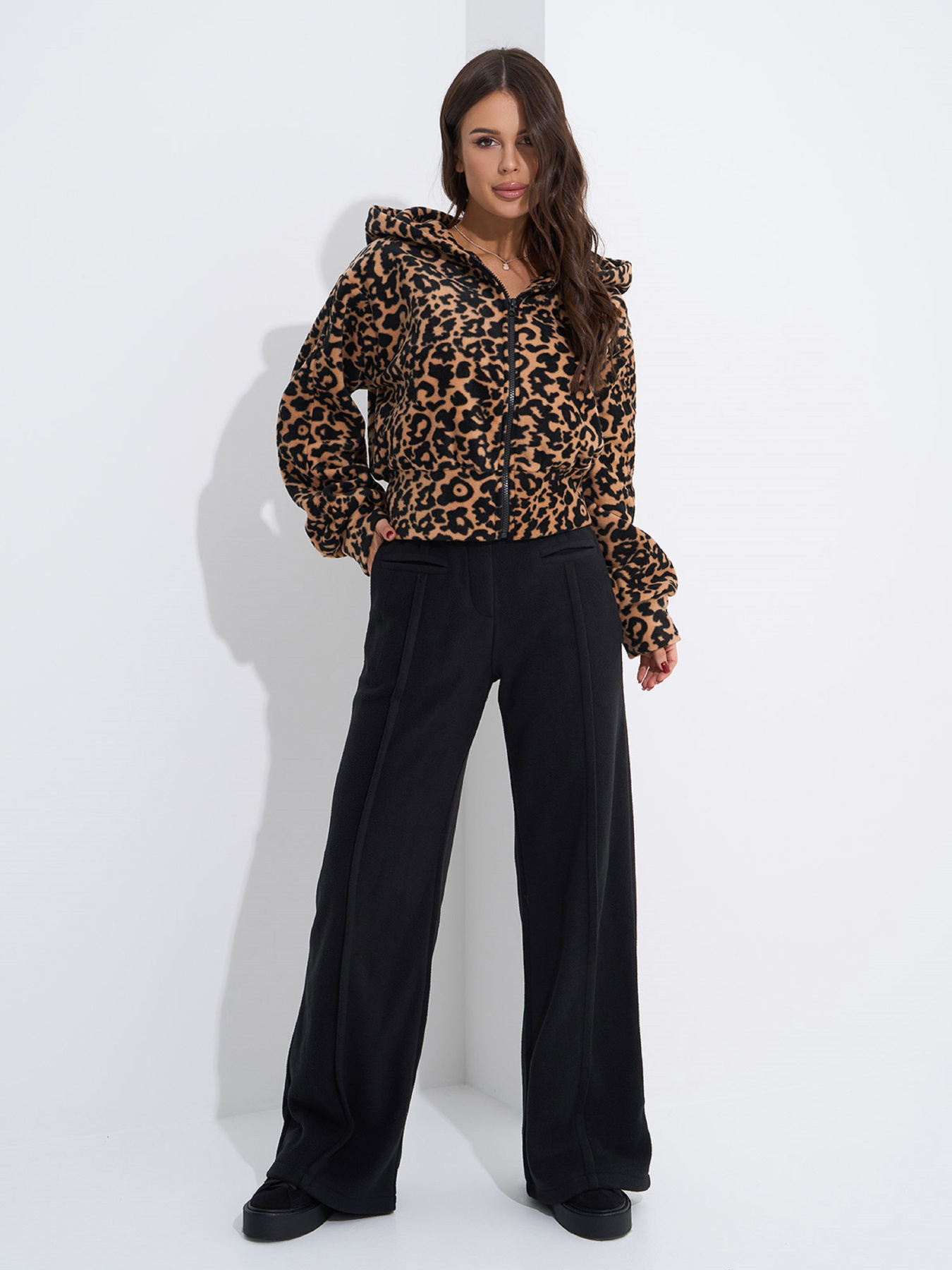 Кофта ISSA Plus модель 14872K_мультиколор Фото