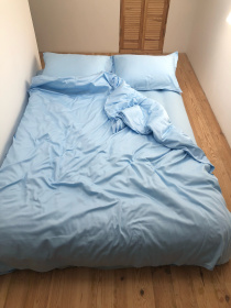 Підковдра класична небесно-блакитна Cozy модель 8009056 Підковдра класична небесно-блакитна Cozy модель 8009056 Фото