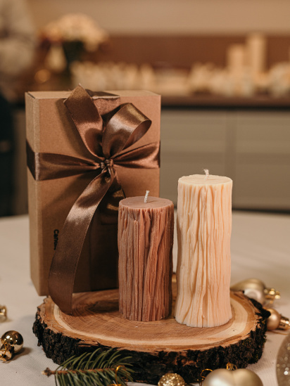 Candle Design ­Ароматична свічка "Поліно", аромат - Redwoods and Moss (секвоя і мох) модель 052 — фото - INTERTOP