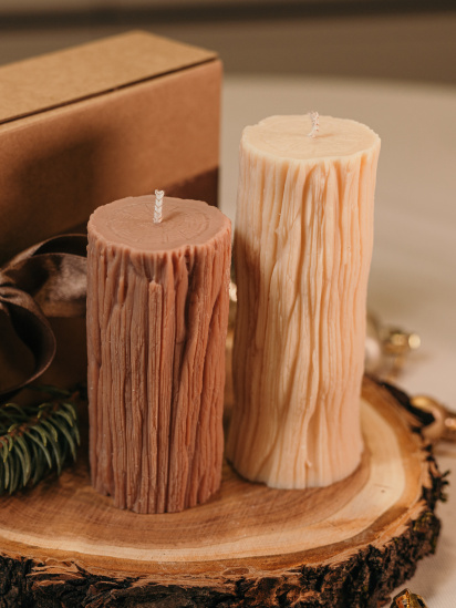 Candle Design ­Ароматична свічка "Поліно", аромат - Redwoods and Moss (секвоя і мох) модель 052 — фото 3 - INTERTOP