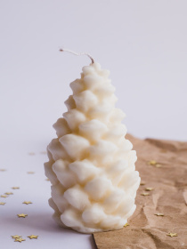 Рождественская свечка "Шишка Карпатская", аромат - Секвойя и мох Candle Design модель 170.2021 Фото