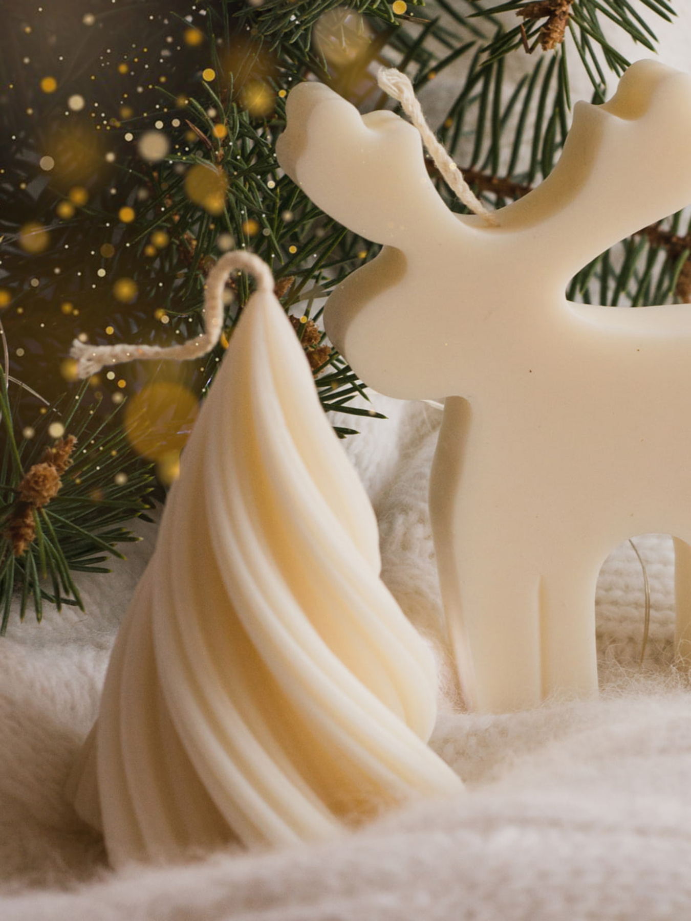 Ароматична різдвяна свічка "Ялинка спіральна", аромат - Сухий джин і кипарис Candle Design модель 170.2012 Фото