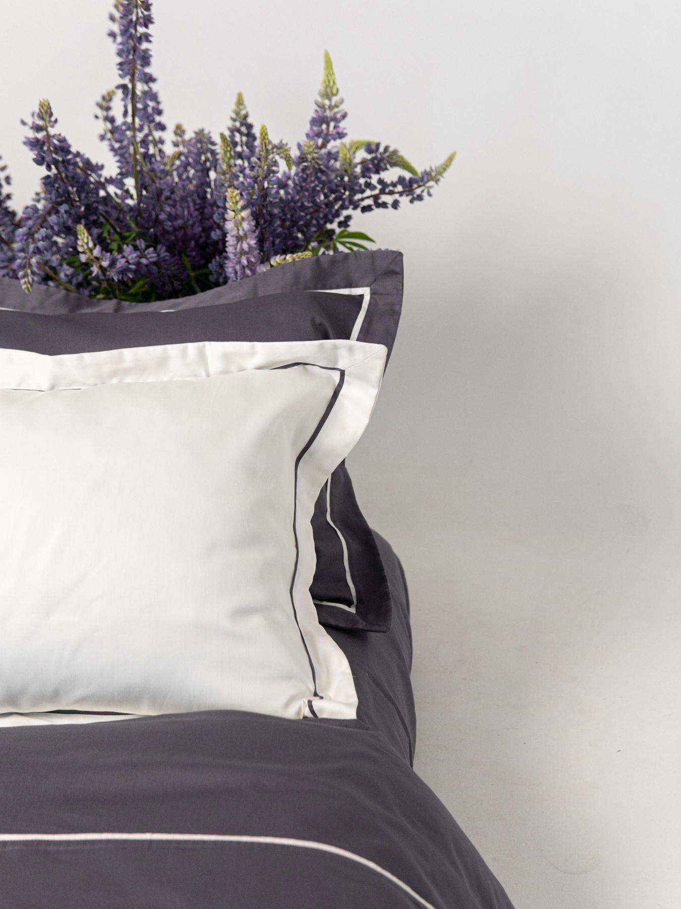 Комплект постільної білизни з преміум сатину з кантом INDIM модель Ash123 Комплект постільної білизни з преміум сатину з кантом INDIM модель Ash123 Фото