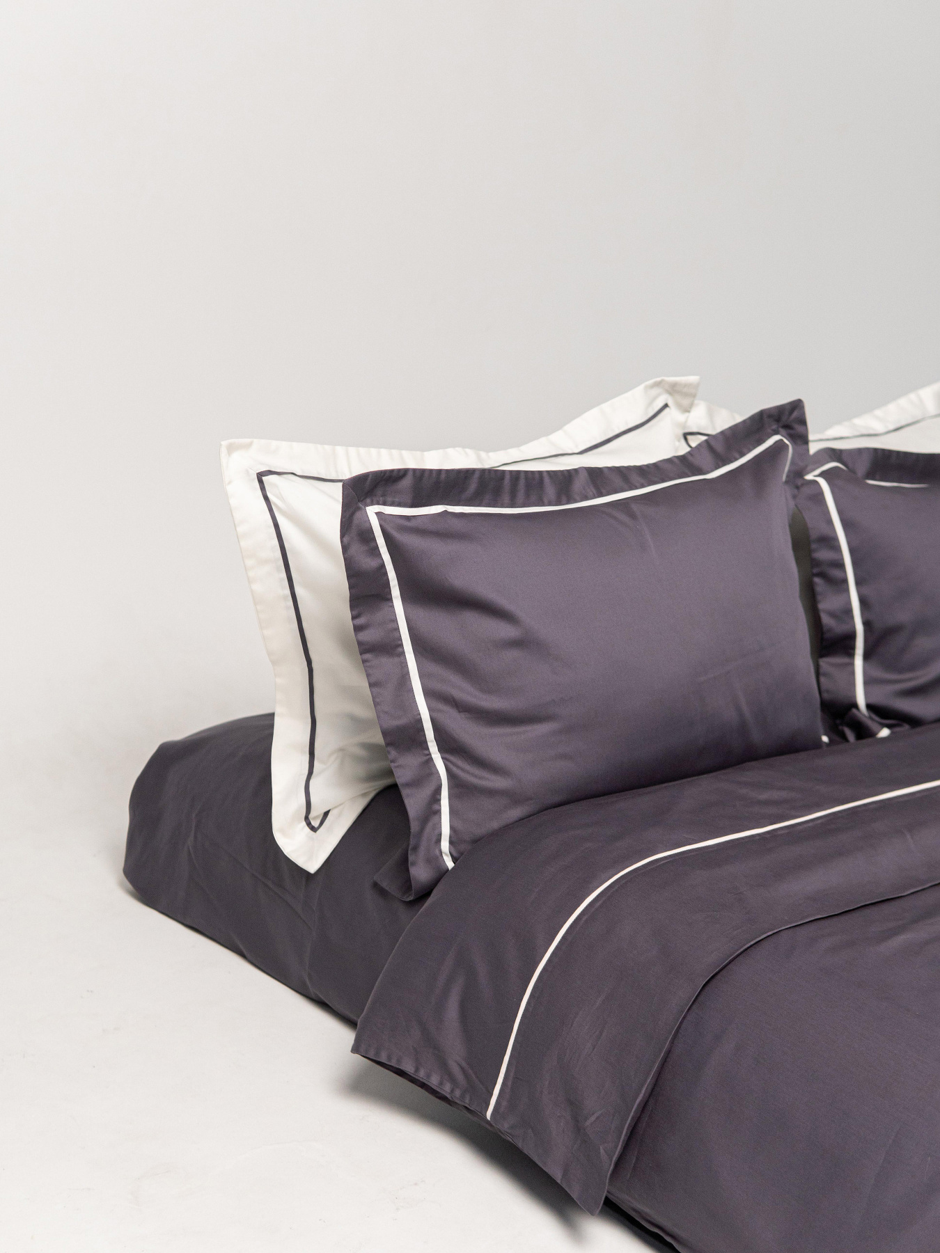 Комплект постільної білизни з преміум сатину з кантом INDIM модель Ash123 Комплект постільної білизни з преміум сатину з кантом INDIM модель Ash123 Фото