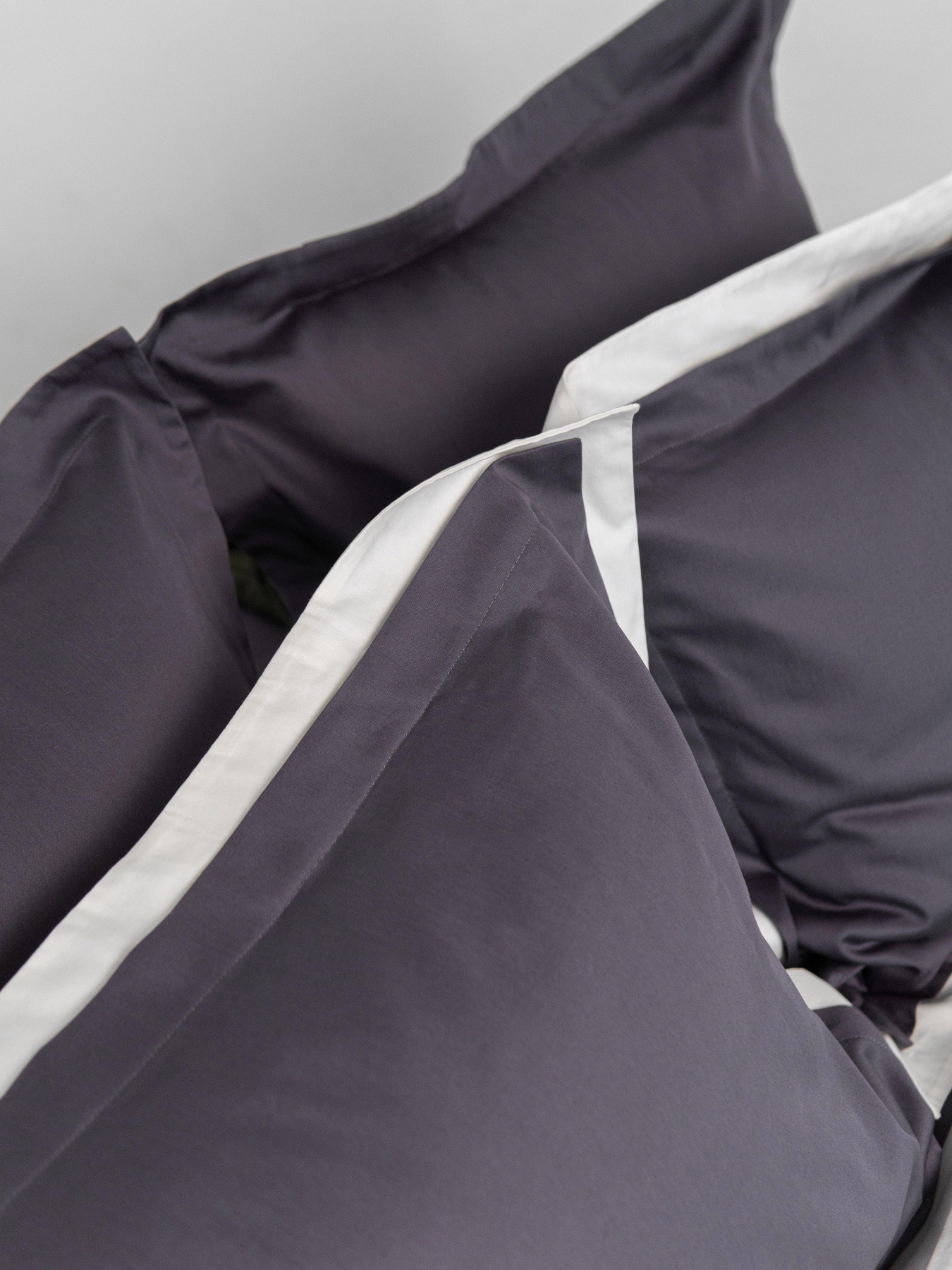 Комплект постельного белья с премиум сатина с ушками INDIM модель Ash345 Фото