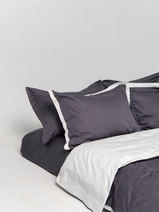 Комплект постільної білизни з преміум сатину з вушками INDIM модель Ash345 Фото