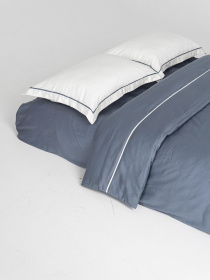 Комплект постільної білизни з преміум сатину з кантом INDIM модель Clouded123 Фото