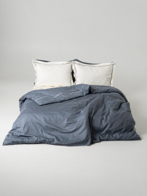 Комплект постільної білизни з преміум сатину з кантом INDIM модель Clouded123 Фото