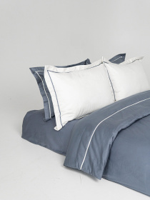 Комплект постільної білизни з преміум сатину з кантом INDIM модель Clouded123 Фото